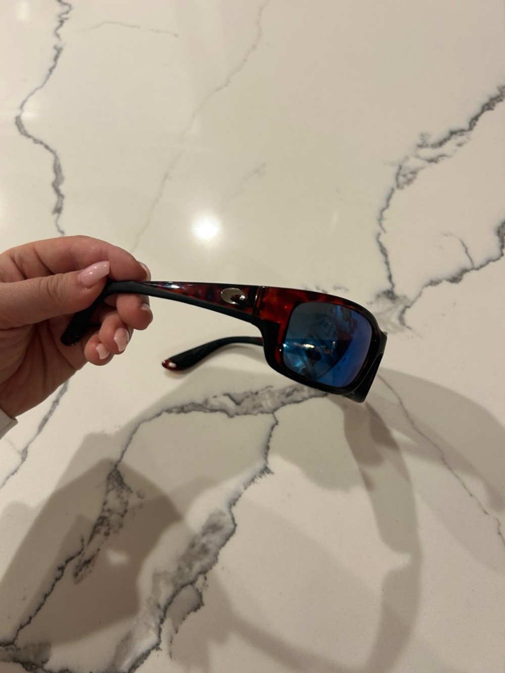 Costa Jose Tortoiseshell Frame Sunglasses with Blue Lenses - Picture 2 of 7